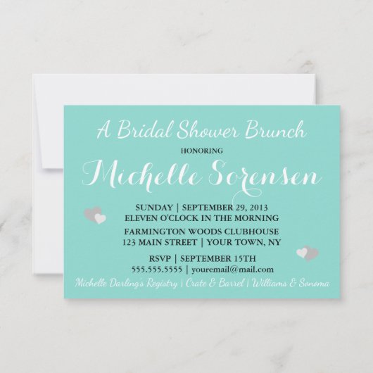 Bachelorette Brautparty Party Einladung (Rückseite)