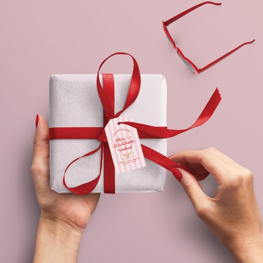 Bachelorette Brautparty Party Vielen Dank Geschenkanhänger