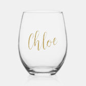 Bachelorette-Brautparty Weinglas Ohne Stiel (Vorderseite)