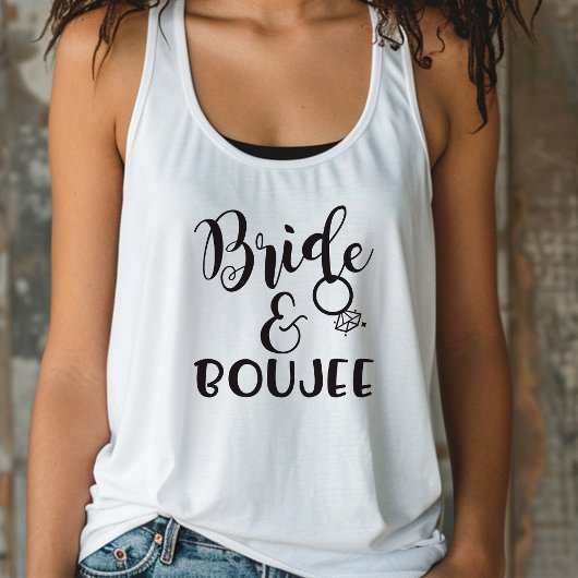 Bachelorette Bride and Boujee Wedding Tank Top