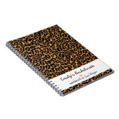 Bachelorette Bride Boujee Trendy Leopard Print Notizblock (Rechte Seite)