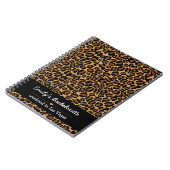Bachelorette Bride Boujee Trendy Leopard Print Notizblock (Linke Seite)