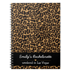 Bachelorette Bride Boujee Trendy Leopard Print Notizblock