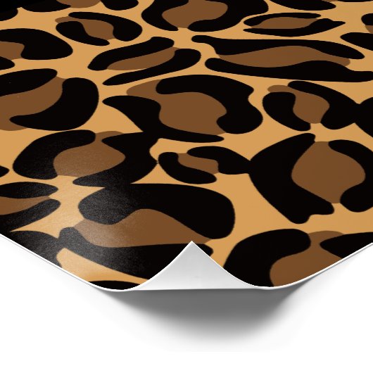 Bachelorette Bride Boujee Trendy Leopard Print Poster (Ecke)