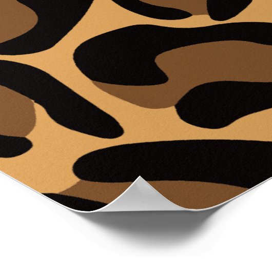 Bachelorette Bride Boujee Trendy Leopard Print Poster (Ecke)