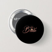 Bachelorette Bride Bridal Polterabend Gift Flor Button (Vorne & Hinten)