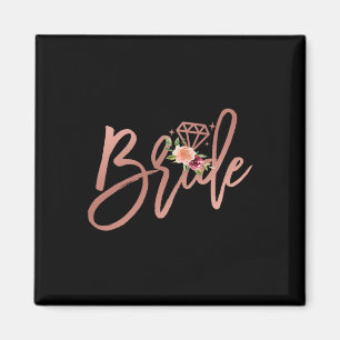 Bachelorette Bride Bridal Polterabend Gift Flor Magnet