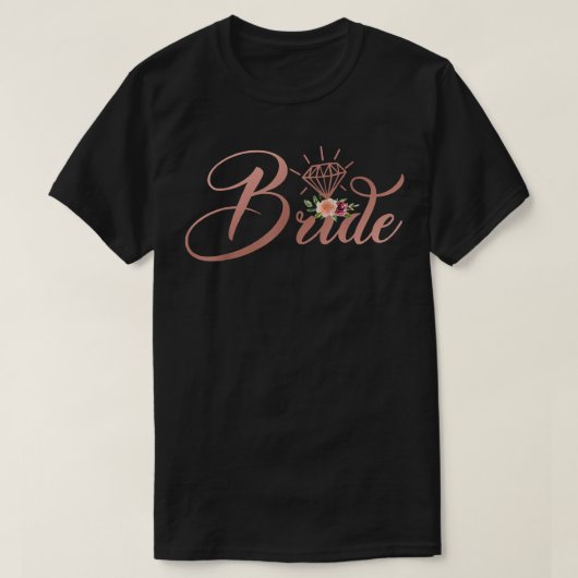 Bachelorette Bride Bridal Polterabend Gift Flor T-Shirt (Design vorne)