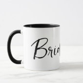 Bachelorette Bride Calligraphie Tasse (Links)