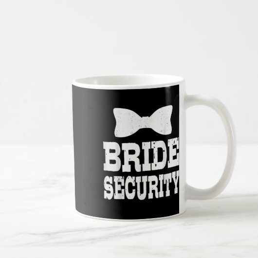 Bachelorette Bride Security Funny Kids Wedding Par Kaffeetasse (Rechts)