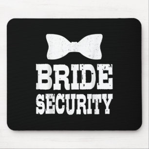 Bachelorette Bride Security Funny Kids Wedding Par Mousepad