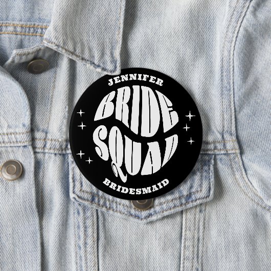 Bachelorette Bride Squad Button (Beispiel)