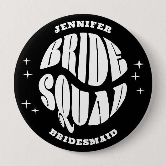 Bachelorette Bride Squad Button (Vorderseite)