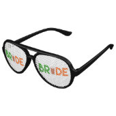 Bachelorette Bride zu Shades Partybrille (Schrägansicht)