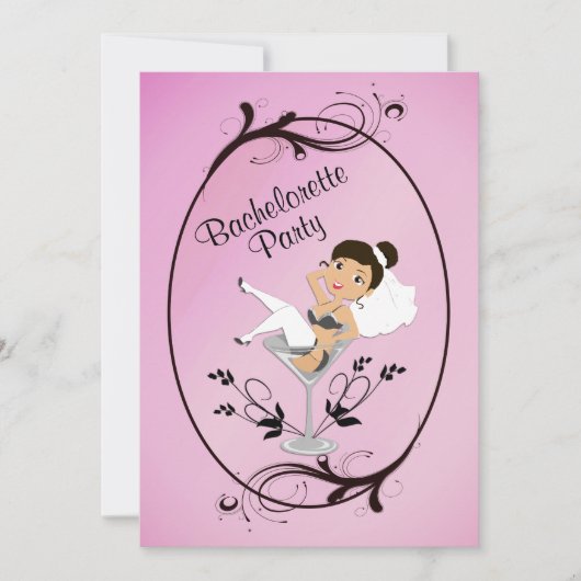 Bachelorette Brie als Party Einladung (Vorderseite)