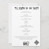 Bachelorette, Briege oder Die Til Death Gothic Tar Einladung (Rückseite)