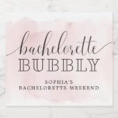 Bachelorette Bubbly Male Bachelorette Parco delle Schaumweinetikett (Einzelnes Label)