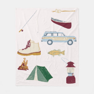 Bachelorette-Camping Fleecedecke