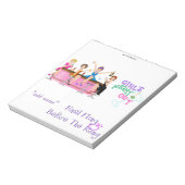 Bachelorette Candy Bar Wrapper Gastgeschenk Notizblock (Rotiert)