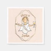 Bachelorette Cocktail Bridal Polterabend Paper Serviette (Vorderseite)