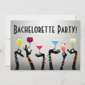 Bachelorette Cocktail Party Einladung (Vorderseite)