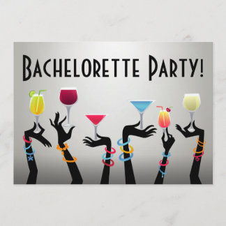 Bachelorette Cocktail Party Einladung