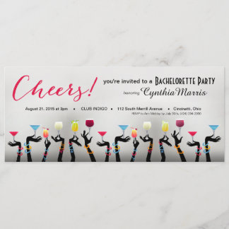 Bachelorette Cocktail Party Einladung