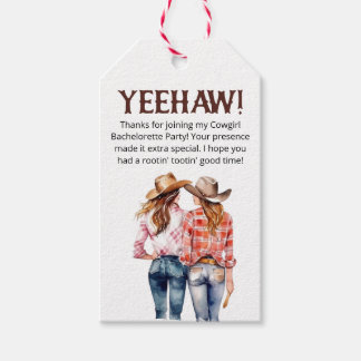 Bachelorette Cowgirl Geschenkanhänger