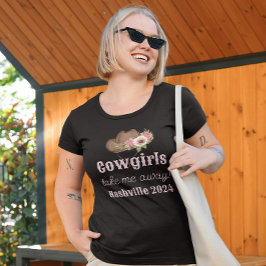 Bachelorette Cowgirl Themed Destination Nashville T-Shirt