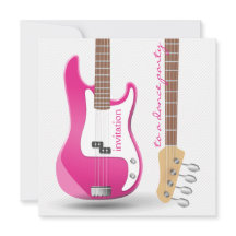 Bachelorette Dance Party Hot Pink Electric Guitar