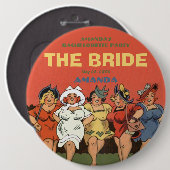 Bachelorette die Braut Button (Vorne & Hinten)