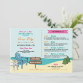 Bachelorette die Braut Seen laden Route ein Einladung (Stehend Vorderseite)