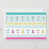 Bachelorette die Braut Seen laden Route ein Einladung (Rückseite)