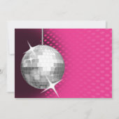 Bachelorette Disco Party Einladung (Rückseite)