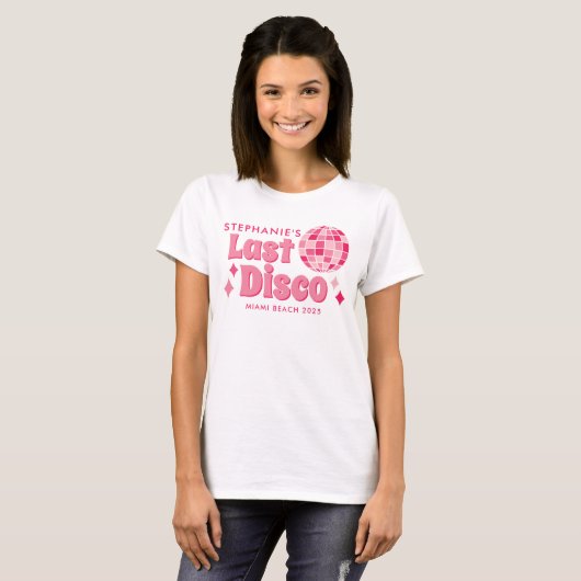 Bachelorette Disco Themed Customizable Shirts (Vorne ganz)