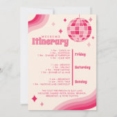 Bachelorette Disco Themenwochenende Einladung (Rückseite)