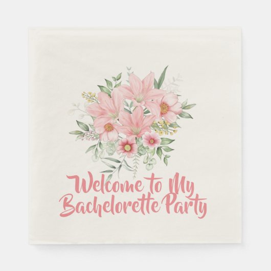 Bachelorette/Ehefrau Serviette (Vorderseite)