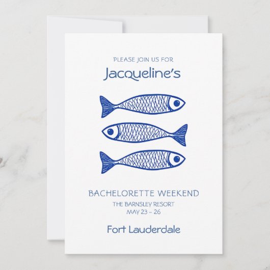 Bachelorette Einladung (Vorderseite)