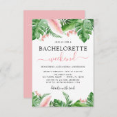Bachelorette Einladung (Vorne/Hinten)