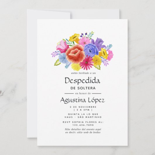 Bachelorette Einladung (Vorderseite)