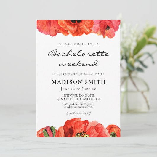 Bachelorette Einladung (Stehend Vorderseite)