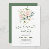 Bachelorette Einladung (Vorne/Hinten)