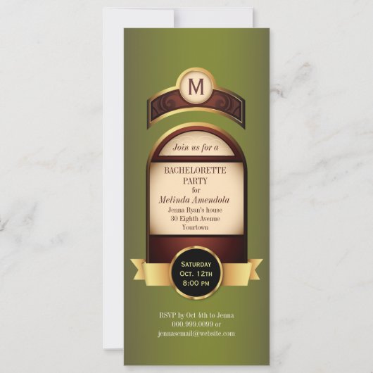 Bachelorette - Einladung (Vorderseite)