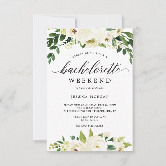 Bachelorette Einladung (Vorderseite)