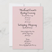 BACHELORETTE-EINLADUNG SAVE THE DATE (Rückseite)