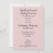 BACHELORETTE-EINLADUNG SAVE THE DATE (Rückseite)