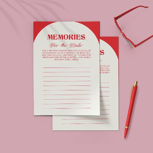 Bachelorette-Erinnerungen für das Bride-Spiel Flyer