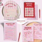 Bachelorette-Erinnerungen für das Bride-Spiel Flyer