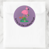 Bachelorette Flamingo/Cabana Boys Stickers (Tasche)