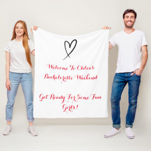 BACHELORETTE FLEECEDECKE
